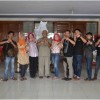 Para aktivis sosial peduli HIV/AIDS Kabupaten Kuningan saat mengunjungi gedung DPRD Kuningan dan diterima Sekretaris DPRD, H Suraja.